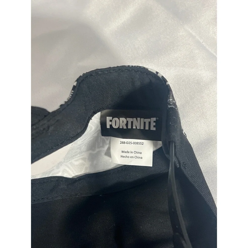 Fortnite‎ Youth OSFM Black White Graphic 5 Panel Baseball Cap Hat